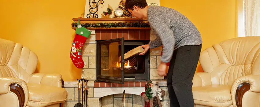 Rusted Metal Fireplace Restoration in Bremerton, Washington